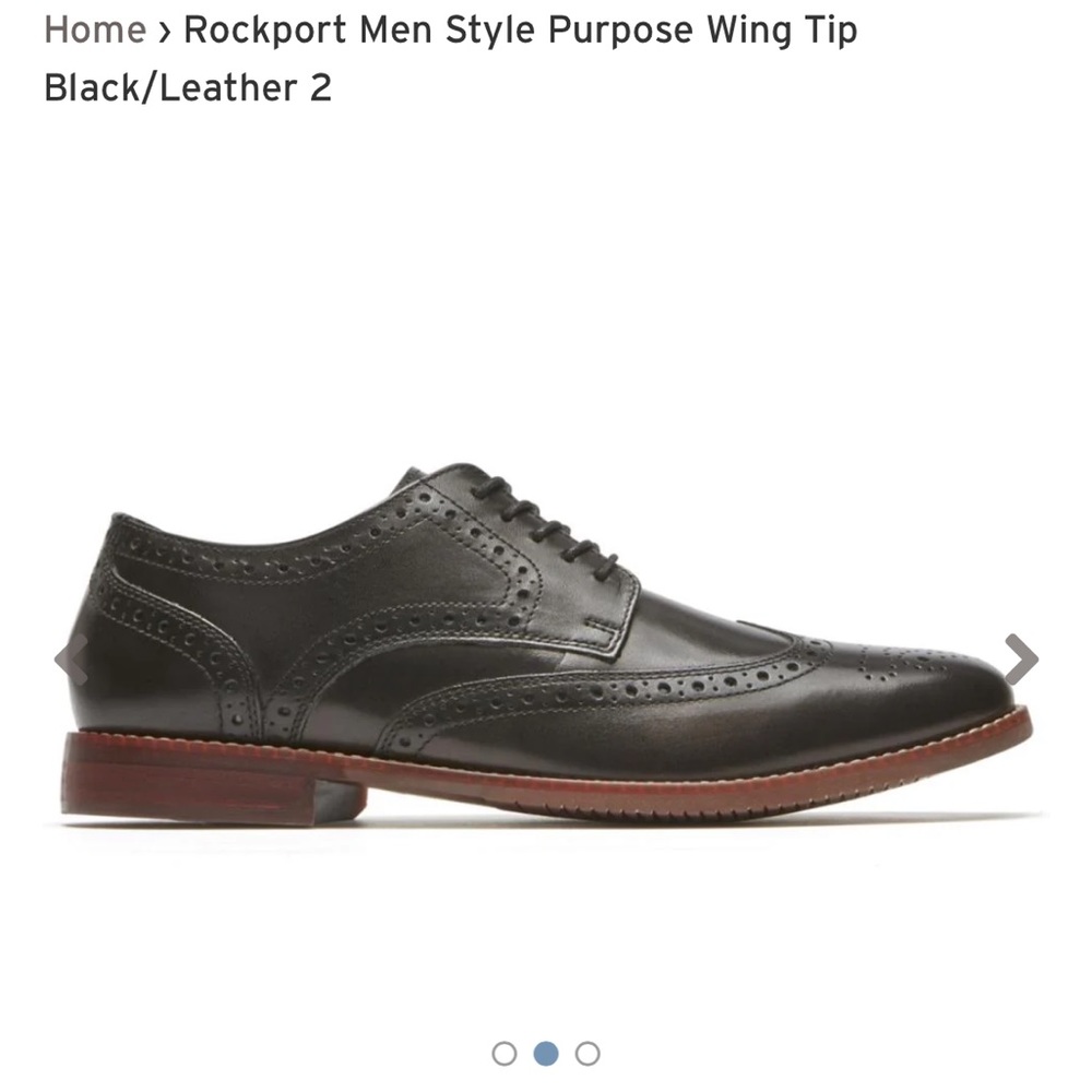 Rockport Style Purpose Wing Tip - Picture 4 of 10